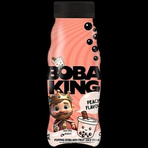 Boba King Peach Flavour Popping Boba With Fruit Juice Drink 300 Ml