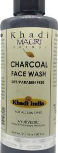 Khadi Mauri Herbal Charcoal Face Wash Fairness Skin Whitening Oil Control Anti Acne 100 G