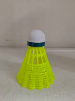 Yellow Plastic Badminton Shuttlecock