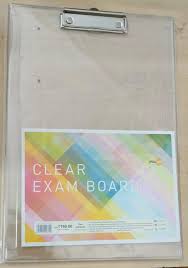 Clear Exam Board 24 X 36 Cm