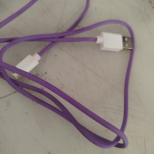 Purple And White Color D Type Data Cable