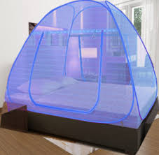 Blue Colour Double Bed Mosquito Net