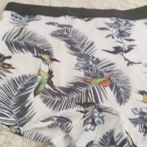 White Printed Printed Trunks Size M For Mens