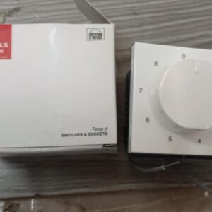 Havells Crabtree Signia Fan Regulator 2M 8 Step Support Modules White