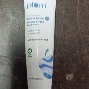 Plum Rice Water 2 Niacinamide Simply Bright Face Wash 15 Ml