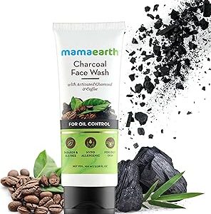 Mamaearth Charcoal Face Wash With Activated Charcoal Coffee For Oil Control 100Ml