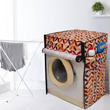 Buy The Furnishing Tree Multicoloured Printed Washing Machine Cover