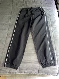 Men Solid Black Track Pants Size S