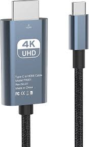 Grey And Black Type C Hdtv Cable