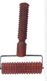 Wooden Brown Pain Relief Roller Massager
