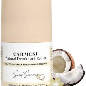 Carmest Natural Deodorant Roll On For Women Sweet Summer 50Ml