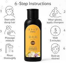 Long Lasting Japanese Hair Dye Shampoo 100Ml
