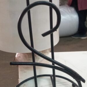 Tissue Black Metal Kitchen Roll Holder