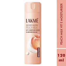 Lakme Peach Ceramide Moisturizer With Hyaluronic For Dry Skin 120Ml