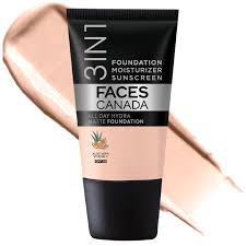 Faces Canada 3In1 All Day Hydra Matte Foundation Moisturizer Spf 30 Rose Ivory 011 18Ml