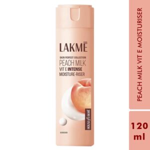 Lakme Peach Ceramide Moisturizer With Hyaluronicfor Dry Skin Normal Skin Sensitive Skin 120Ml