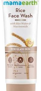 Mamaearth Rice Face Wash With Rice Water Niacinamide For Glass Skin Face Wash 100Ml