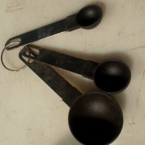 Steel With Plastic Measuring Spoon 3Pc