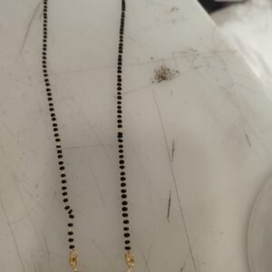 Gold And Black Mangalsutra For Women