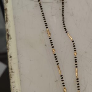 Gold And Black Mangalsutra For Women
