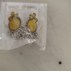 Mustad Green And Silver Colour Earbuds For Women