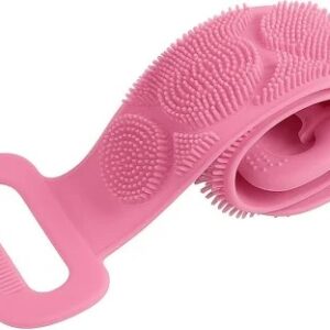 Silicone Bath Back Scrubber Pink