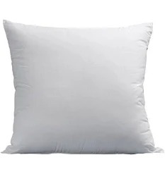 White Microfibre Square Shaped Prefilled Cushions