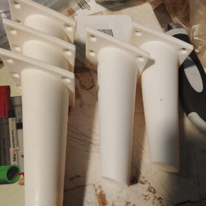 Furniture Sofa Or Chair Legs White Colour 5Pcs