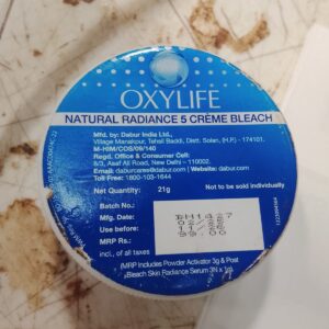 Oxylife Natural Radiance 5 Creme Bleach 21G