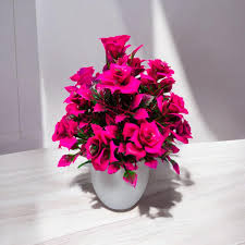 Artificial Bonsai Plant Pink Flowers