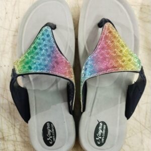 Women Grey Printed Colour Casual Sleeper Size 8