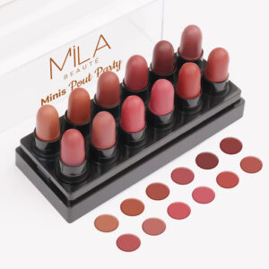 Mila Beauty 12 Mini Pocket Fit Lipstick Multicolor