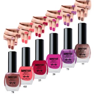 Banetion Nail Paint Multi Colour 4Ml Set Of 6
