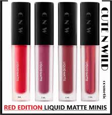 Cute N Wild Elegant Lip Red Edition Lip Color 2Ml 4 Pcs