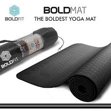 Boldfit Boldmat Yogamat Black Size 183X61X1 Cm