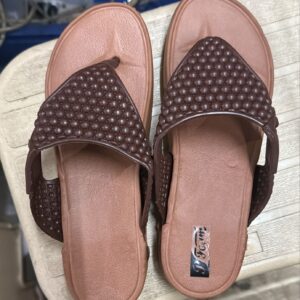 Women Slipper Lite Brown Color Size 6