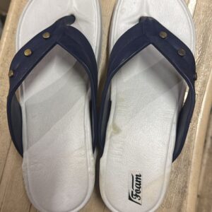Women Slipper Lite Grey And Blue Color Size 5