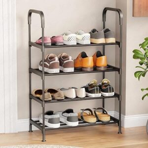 4 Layer Shoe Rack Black Color