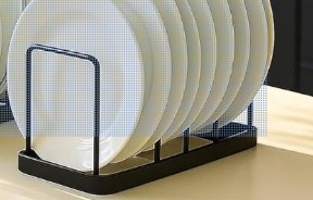 Dish Rack Organizer For Kitchen Black Color