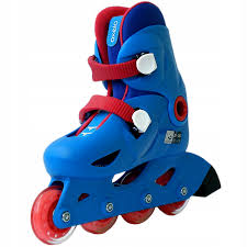 Oxelo Blue Rolki Play 3 Niebiesko Czerwone For Kids Size 18 To 19 Cm