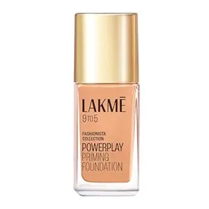 Lakme 9To5 Primer Plus Matte Perfect Cover Liquid Full Coverage Foundation For All Skin Type 25Ml