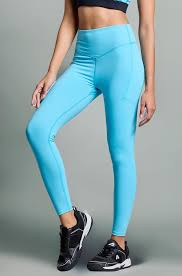 Boldfit Women Gym Training Ankle Length Sports Tight Blue Size M