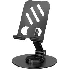 Collapsible Telescopic Bracket Stand For Mobile And Tablet 360 Rotatable Carbon Steel
