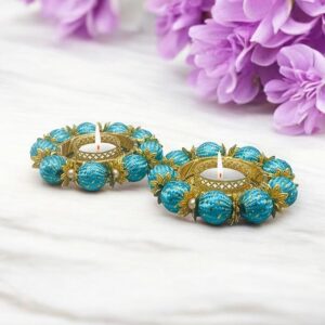 Handmade Tealight Candle Holder For Decoration Pack Of 2