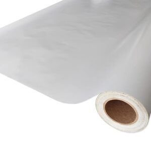 Self Adhesive Plain White Vinyl With Satin Matt Effect Wallpaper 12In X 4Ft