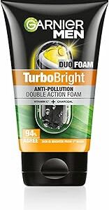 Garnier Men Face Wash Brightening And Anti Pollution Turbobright Double Action 100 G