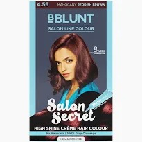 Bblunt Salon Secret High Shine Creme Hair Colour Cherry Red 50Ml Plus 50 Gm Plus 8 Ml
