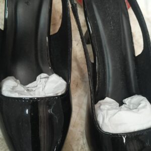 Women Heel Sandal Color Black Size 36