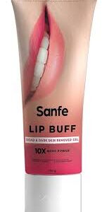 Sanfe Lip Exfoliating Gel For Dark Dry Lips Gently Removes Dead Acid Vitamin E 100G