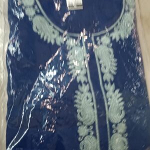 Women Dress Set Blue Color Size M